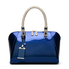 Patent Leather Shiny Fashion One-shoulder Diagonal Bag
