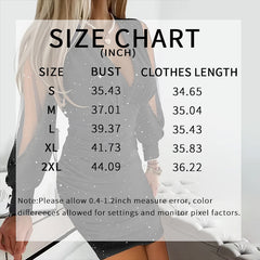 Women's Sexy Deep V-Neck Ruched Bodycon Mesh Long Sleeve Sparkling Party Dress - Free USA Shipping