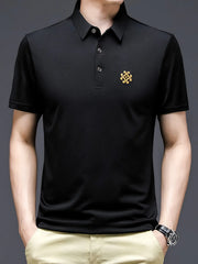 Men's Plus Size Breathable Short Sleeve Polo