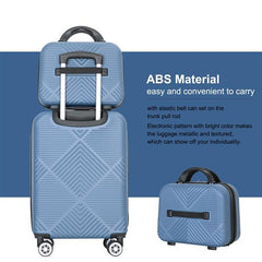 2-piece Luggage Set With Lightweight ABS And Rotating Wheels- FREE USA SHIPPING
