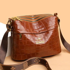 Large Capacity Multi Compartment Cross Body Bag Casual All-matching