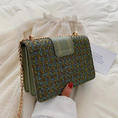 PU Crossbody Chain Small Bag