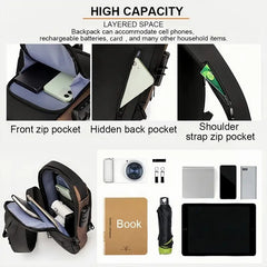 Men's Waterproof Motorcycle Chest Bag, Anti-Theft Shoulder Bag, Durable Oxford Fabric Outdoor Bag-FREE USA SHIPPING