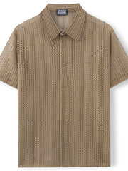 Men's Big and Tall Button Down Short Sleeve Shirt â€?Classic Fit Plus Size Casual Shirt