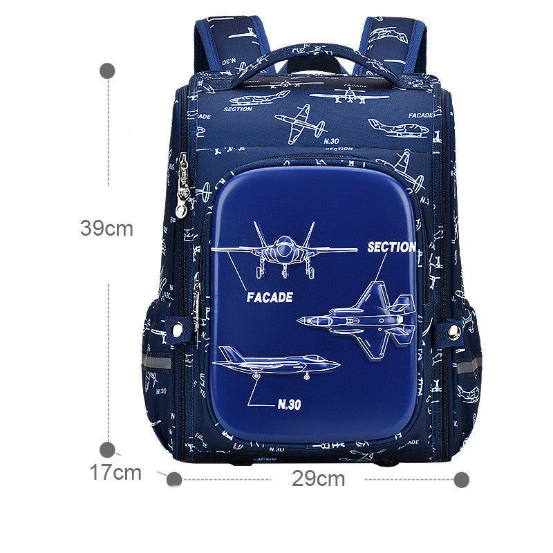 Kid's Fashion Integrated Open Large Capacity Schoolbag