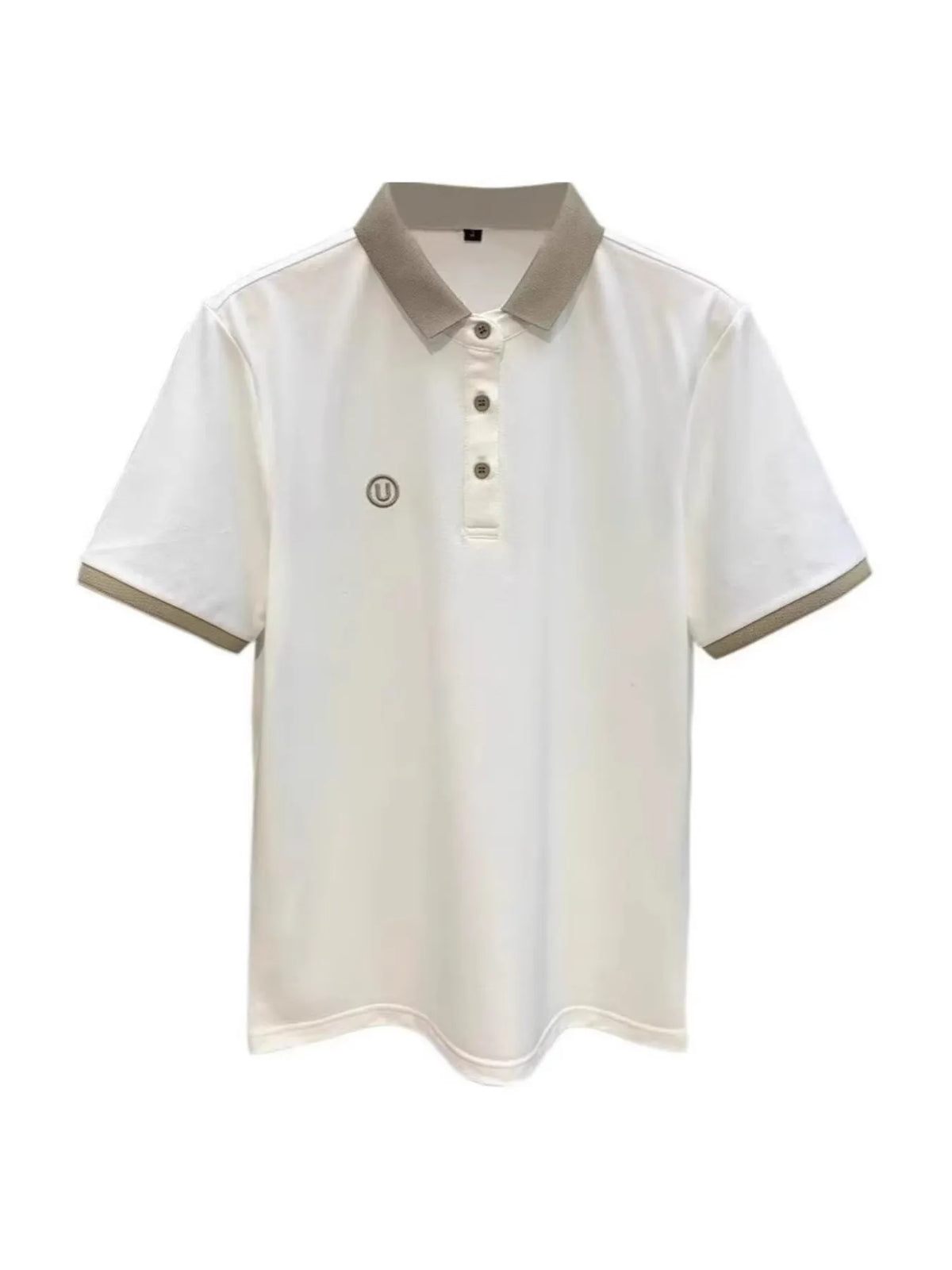 Men's Classic Contrast Short Sleeve Collar Polo Shirt