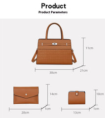 New Stone Pattern Lady Bags Simple Elegant Women's Portable