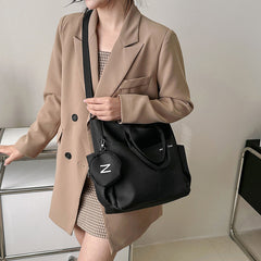 Women's Canvas Shoulder Tote & Crossbody Messenger Bag â€?Stylish & Versatile Handbag for Ladies