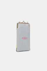 Nicole Lee USA Printed Kisslock Phone and Sunglass Purse