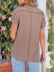 Round Neck Causal Short Sleeve T-Shirt
