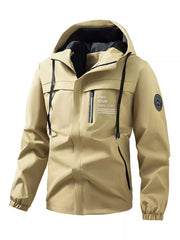 Men's Plus Size Hooded Outdoor Windproof Jacket