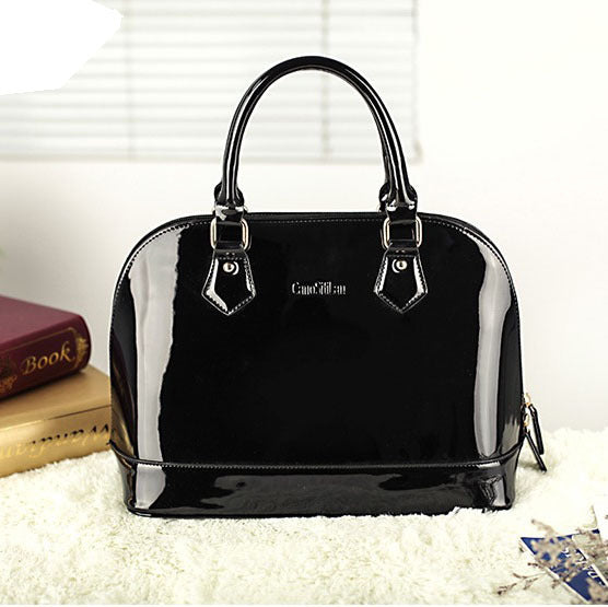 Leather Shiny Shell All-match One-shoulder Messenger Handbag
