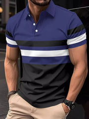 Relaxed Fit Men's Plus Size Polo â€?Collared Neck Short Sleeve Shirt