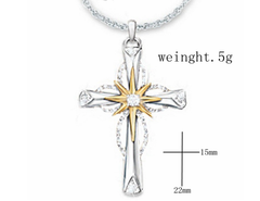 Octagonal Star Cross Alloy Pendant
