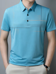 Men's Plus Size Moisture-Wicking Short Sleeve Polo