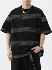 Men's Plus Size Lightweight Striped Tee