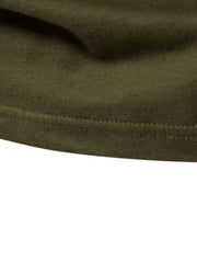 Men's Contrast Round Neck Raglan Sleeve T-Shirt