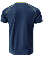 Men's Contrast Stitch Polo Shirt with Chest Pocket