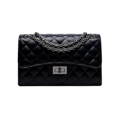 Women Quilted Leather Crossbody Chain Shoulder Bag