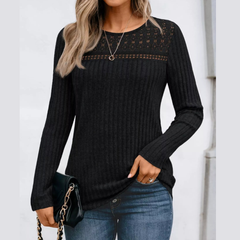 Ribbed Long Sleeve T-Shirt