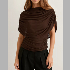 Ruched Short Sleeve Top