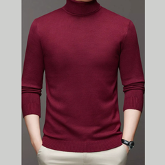 Men's Plus Size Turtleneck Slim Fit Sweater